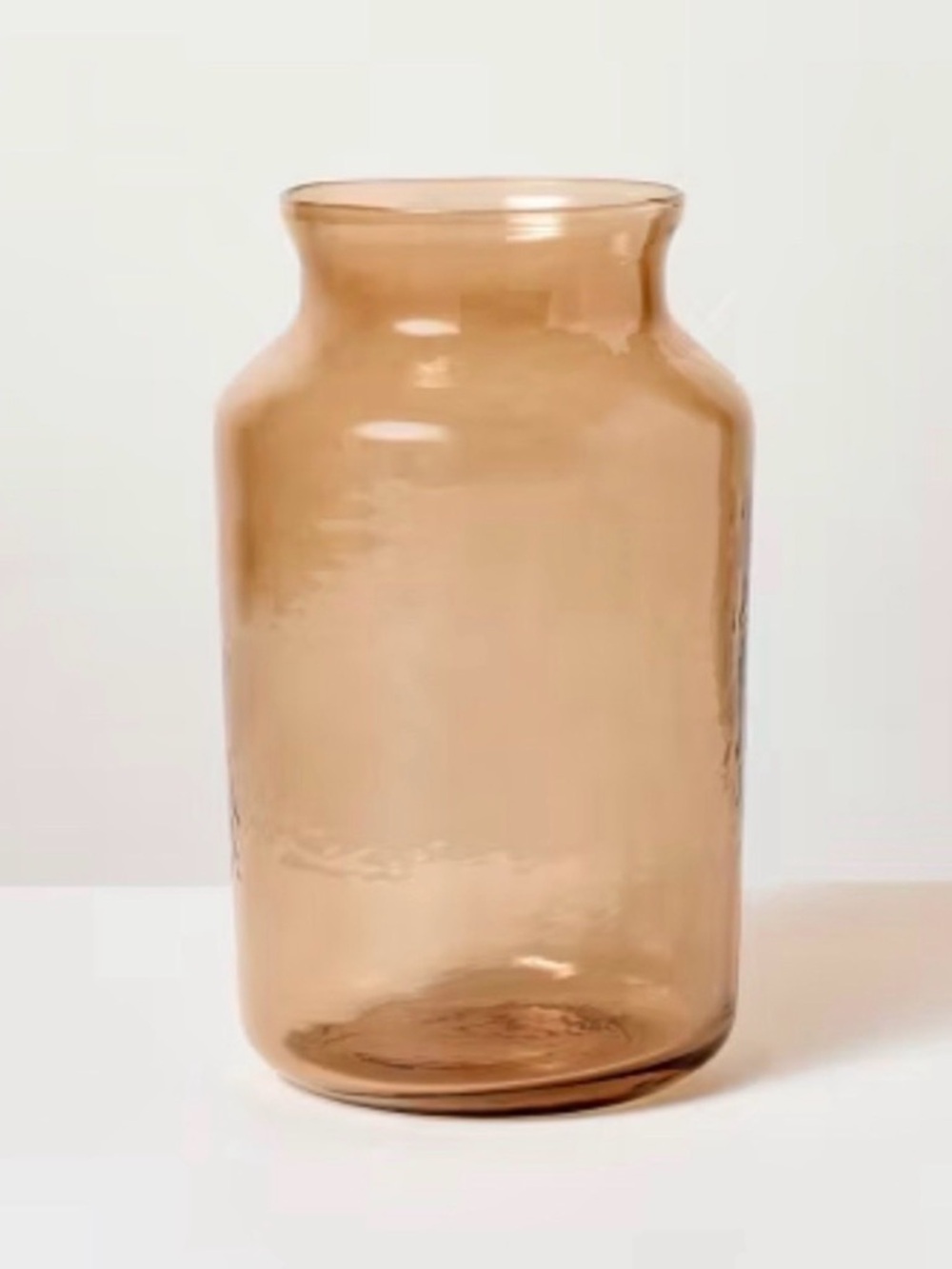 Tan Glass Decorative Flower Vase 9.5” - Hearth & Hand™ with Magnolia